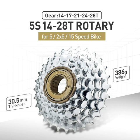 Five To Eleven Speed Bicycle Freewheel Kit With 11 32T 11 36T 13 28T 13 32T 14 28T Gears High Tensile Steel Cogs display