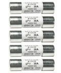 Top Dawg Heavy Duty Solar Pv Fuse Links 5 Pack Fast Acting Inline Ceramic Midget Fuses for Clean Energy Arrays, 30A, 1000V DC