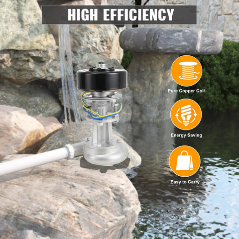 1000W Portable Water Turbine Generator For Home Power And Lighting 220V Aluminum Alloy beside rocky stream