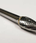 Three Eighths Inch SG3 Pointed Tree Bur Double Cut Solid Carbide for ferrous and nonferrous metals, precision stock removal tool