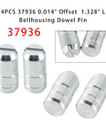 4-Piece Bellhousing Dowel Pin Set 0.625 OD 0.014 Offset 1.328 Inch Length Direct Replacement for Automotive Transmissions 37936