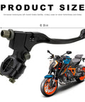 Motorcycle Clutch Lever And Brake Handle Replacement, 7/8 Inch 22mm fitment, 6.8 inch black alloy lever for dirt pit bikes.