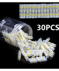 Top Grade 30 Piece Soldering Terminals Kit With Heat Shrink Seal Sleeves For Butt Splices And Wire Connections To Make Your Cable Welding Jobs A Snap Today. 30-piece clear heat shrink solder terminals in jar