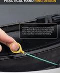 Hand showing practical hand ring design on 120 Inch Auto Sunroof Drain Cleaning Tool With Flexible Steel Wire PVC Tube Brush