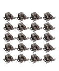 Super Cool 20 Pc Double Roller Ball Cabinet Latches With Easy Grip Copper Finish For Kitchen Cupdoors And Wardrobe Storage Locking Made To Work Like A Charm - set of 20 latches arranged neatly.
