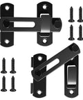 Beefy 4 Inch Heavy Duty Barn Door Lock Latch For Sliding Doors And Barn Gates Flip Safety Gate Latch Pet Proof Fences And Cabinets Matte Black Stainless Steel Weather Resistant For Indoor And Outdoor Use