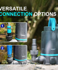 Automatic Sump Pump With Auto On Off Sensor, One Half Horsepower Submersible Utility Pump Delivers 3159 GPH High Flow