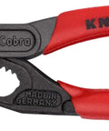 SBA Cobra Pliers 87 01 125 One Handed Adjustment With Pinch Guard Fine Adjustment For A Dead On Fit Hardened Teeth For Superior Grip