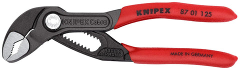 Cobra Water Pump Pliers Set Eight Piece Adjustable Heavy Duty Pliers with red handles and smooth adjustment feature