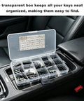 Heavy Duty 160 Piece Woodruff Assortment Set 16 Sizes 3mm 4mm 5mm 6mm Carbon Steel Round Ended Shaft Keys in clear storage box in car console
