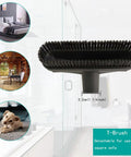 Close-up of horsehair brush attachment from All-In-One 11-Piece Shop Vac Attachment Kit, shown with interior scenes.
