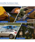 8 Pack Rope With Roller Tensioner For Easy Secure Tying Heavy Duty Retractable Buckle Rope With Accessory Cord camping scenes