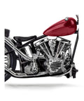 Close-up of engine detail on California street chopper, part of 1929 Ford Model A Hot Rod Pickup With California Street Chopper 1:25 Scale Kit.