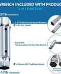 Wrench included with Electric Titanium Anode Rod for Water Heaters, Eliminates Bad Odor and Protects Inner Tank, Long Lasting Up to 20 Years.