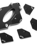 Seven Piece Corner Radius Jig And Template Set For Routers, CNC Aluminum Build, Durable Anodized Finish, No Guesswork With Radii