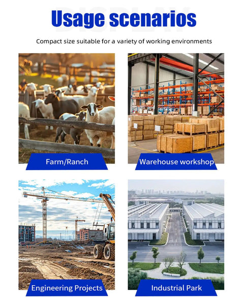 Usage scenarios for Versatile Mini Crawler Skid Steer Loader With Hydraulic Cylinder in farms, warehouses, construction, parks