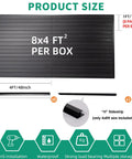 Black Slat Wall Paneling For Garage Storage, Heavy Duty Slatwall Panels With Power Tool Organizer Wall Mount, PVC Garage Organization Board 4x8 Feet, Fireproof, Waterproof, Crack Proof And Durable, showing 8x4 ft size per box.