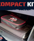 Tire Repair Kit For Plug And Patch Self Vulcanizing Tubeless Tire Repair Essential Roadside Ready Kit compact tool case in glovebox