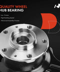 Bolt On Front Left Steering Knuckle and Wheel Bearing Hub Assembly for Ram ProMaster 1500 2500 3500 2014 to 2020 Driver Side
