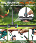 Drip Irrigation Kit With Smart Water Timer For Garden Yard And Greenhouse, 98 Feet Half Inch Hose, 20 Adjustable Copper Nozzles