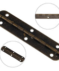 65Mm Oval Hinge For Cabinets Jewelry Boxes And Luggage In Vintage Bronze Zinc Alloy Long Hinge With 6 Holes Narrow Side Design