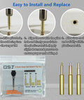 Instruction steps for using 12 Piece M2.5 M3 M4 Threaded Inserts Kit with soldering tips shown in package.