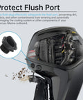 Outboard Flush Plug Replacement Quick Flushing Adapter For Verado Pro XS FourStroke SeaPro 75HP To 500HP And V10 port protection