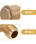 20mm Metal Air Compressor Check Valve With Easy Install And Flexible Pipe Connections For Quiet Smooth Operation And Efficient Performance One Way Inline Valve With Copper Design For Precision Pneumatic Systems And Universal Fit, close-up threaded copper end