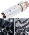 Heavy Duty Oil Pan Drain Plug Repair Kit Fix Stripped Threads Fast No Tools Stainless Steel M14x1.5 Seal Leak Proof Quick Change For Car, stainless steel oil pan plug