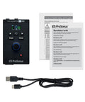 Ultra Compact USB C Audio Interface For Music Production And Streaming With Built In Mixer Dope Effects Presets And Studio One DAW Compatibility For PC And Mac Ready To Capture Any Track with cables and manuals.