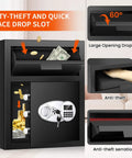 2.6 Cu Ft Depository Safe For Business With Quick Drop Slot And Digital LCD Display Cash Drop Safe With Anti Fishing