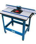 Precision Router Table System With 24 By 32 Inch Work Surface Built On Solid Steel And Featuring A Slick Micro Adjust Fence.