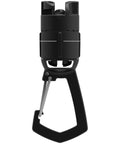 Black Camp Carabiner For Hanging Towels, Lights, Packs And Small Gear On 550 Paracord With 1/4-20 Attachment Point, 360 Degree Swivel