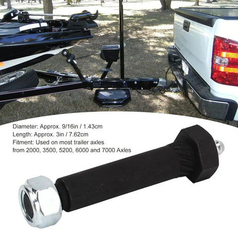 Top Shelf Steel Trailer Axle Wheel Hanger Wet Bolt With Easy Grease Zerk And Bulletproof Locknut for 2000 to 7000 pound towing.