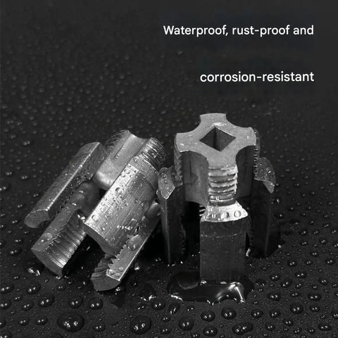 1 Pc Portable Electric Pipe Threading Tool Kit For 1/2 And 3/4 Inch PVC Plastic Pipes Durable Re threading Adapter in silver finish, wet surface.
