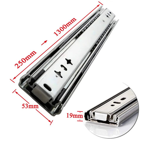 Heavy Duty 22 Inch Full Extension Drawer Slides With Ball Bearing Runners For Kitchen Cabinets