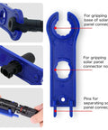 Heavy Duty Solar Crimping Tool Kit For 2.5 4 6 Square Millimeter And 10 14 AWG Cables spanner wrench and connector details