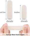 Moisture Wicking Cotton Finger Cots And Toe Sleeves Set For Glove Comfort, No Sweat Thumb Protector 2 Inch And 3 Inch Options