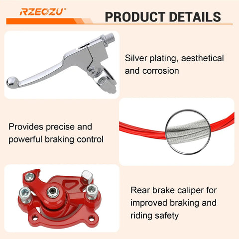 80cc Mini Bike Throttle Cable And Brake Kit For Mega Moto MMB80 MMB105 Coleman CC100X CT100U Baja Doodle Bug DB30 Motovox Details
