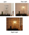 Crystal Table Lamp With Touch Control And USB Ports 3 Way Dimmable Glam Desk Light In Silver Finish For Bedroom Or Living Room