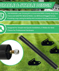All Purpose Lawn Striping Kit For 50, 54 And 60 Inch Zero Turn Mowers, Precise Fit For Cub Cadet Ultima Series And Troy-Bilt Mustang Z Models, shown with rugged PVC roller and mounting brackets.