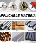 115 Piece Cobalt Drill Bit Set With Pro Grade High Speed Steel And 135 Degree Tip For Hardened Metal Plastic And Wood in use on various materials.