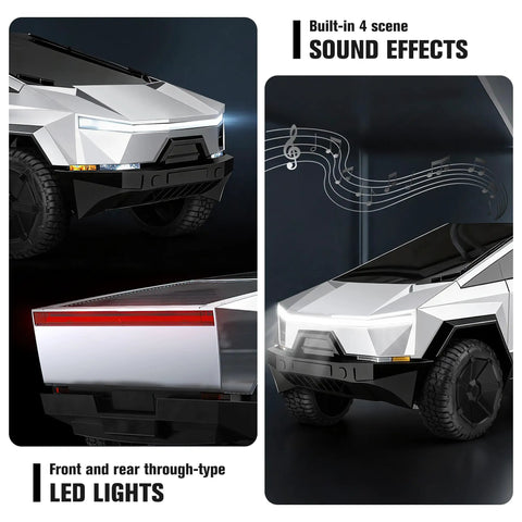 One Sixteen Scale RC Monster Truck With New Energy Battery Lights And Sounds 4WD Remote Control Car featuring LED lights and sound effects.