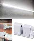 Plug And Play Fa8 Tombstone Lamp Holder With Single Pin T8 Socket Connector Fit T10 And T12 Fluorescent Tubes UL Listed, showing lamp holder and fluorescent tubes.