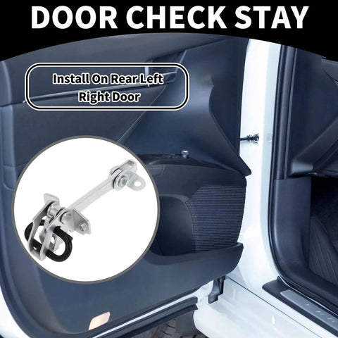 Fiat Siena Palio MK1 Door Hinges Set with Soft-Close Dampers showing installation on rear left door