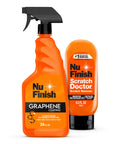 Two Piece Exterior Car Finishing Kit With Scratch Doctor Car Scratch Remover And Graphene Coating Spray For A Showroom Shine