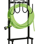 Built Tough Heavy Duty Garden Hose Holder With Four Stabilizing Spikes Freestanding Metal Hose Stand For Up To 100 Ft Of Hose Yard