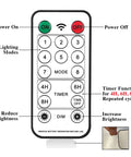 Remote control for Rustic Mason Jar Wall Lights with power, mode, timer, brightness functions for Battery Powered Sconce Set of 2