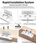 Heavy Duty Right Angle Furniture Brackets Set 10 Pack Metal Corner Brace Connectors with screws installation guide