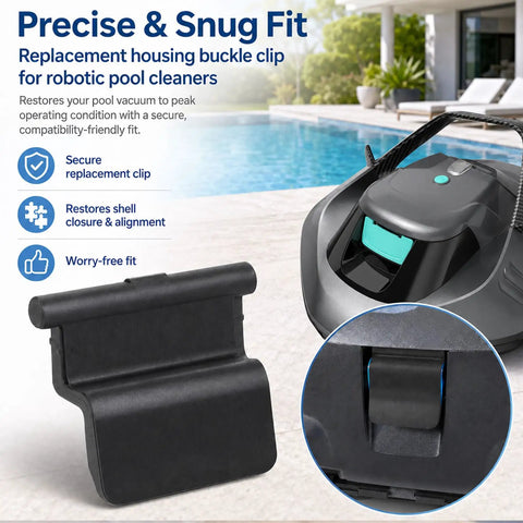 Heavy Duty Replacement Housing Buckle Clips 4 Pack Secure Locking Snap Fasteners For Robotic Pool Cleaners, close-up fit and design.
